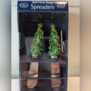 NIB IHR Ideal Home Range Christmas Tree Spreader Set of 2 - Festive Holiday Deco